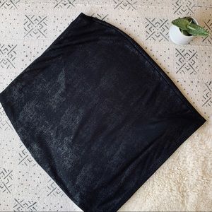 Mossimo Black Grunge Stretch Mini Skirt